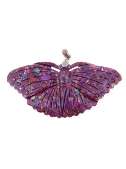 Turquoise compressée teintée 60x30mm  Les pendentifs en pierre Fine- 1