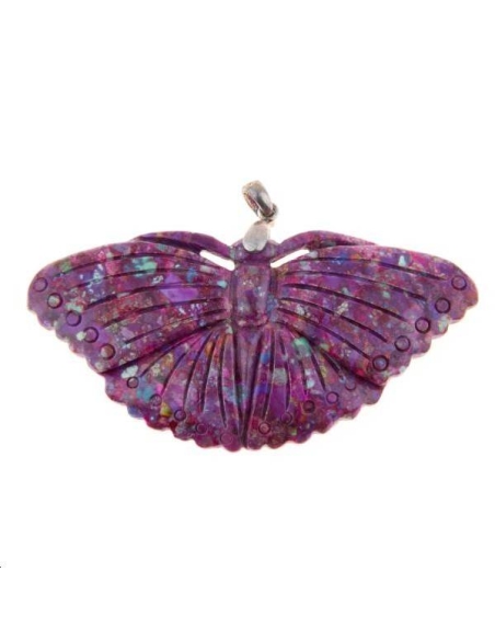 Turquoise compressée teintée 60x30mm  Les pendentifs en pierre Fine- 1