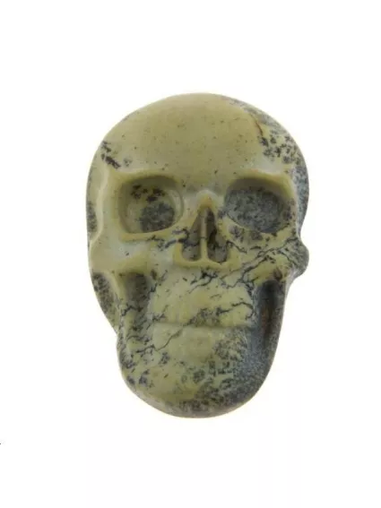 Jaspe cabochon tête de mort 16x24mm  Les cabochons en pierre fine- 1
