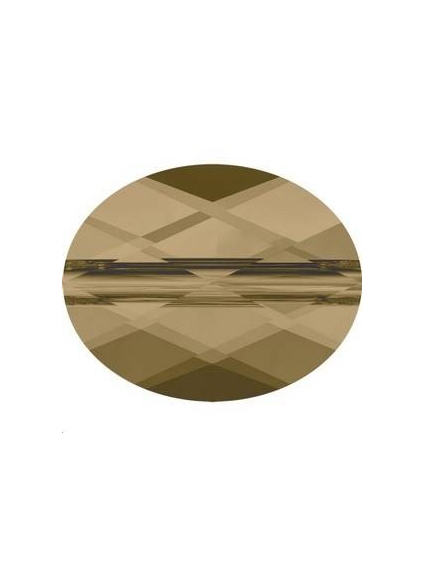Perle ovale 8x6mm cr bronze shade  Perles ovale 8x6mm- 1 2