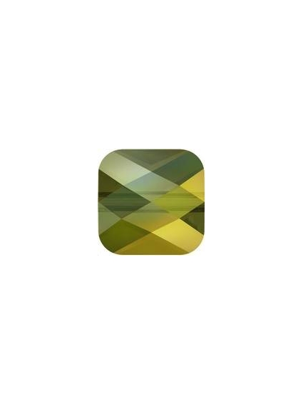 Perle carré 6mm cr iridescent green  Mini square Swarovski (5053)- 1