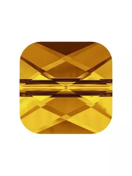 Perle carré 6mm sunflower  Mini square Swarovski (5053)- 1 2