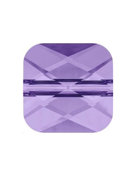 Perle carré 6mm tanzanite  Mini square Swarovski (5053)- 2 Perle carré 6mm tanzanite  Mini square Swarovski (5053)- 2