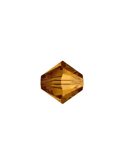 Lot toupies 4MM Crystal copper  Toupies 4mm couleurs simples (5301/5328)- 1