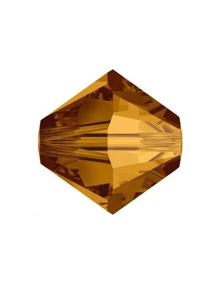 Lot toupies 4MM Crystal copper  Toupies 4mm couleurs simples (5301/5328)- 2 Lot toupies 4MM Crystal copper  Toupies 4mm couleurs simples (5301/5328)- 2