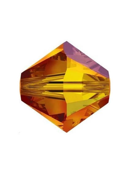 Lot toupies 4MM Fireopal AB  Toupies 4mm AB (5301/5328)- 1 2