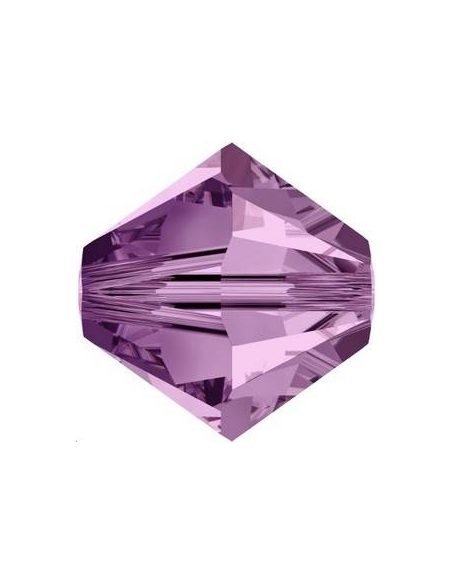 Lot toupies 4MM Light amethyst  Toupies 4mm couleurs simples (5301/5328)- 2 Lot toupies 4MM Light amethyst  Toupies 4mm couleurs simples (5301/5328)- 2