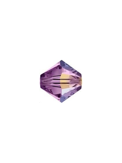 Lot toupies 4MM Light amethyst AB  Toupies 4mm AB (5301/5328)- 1