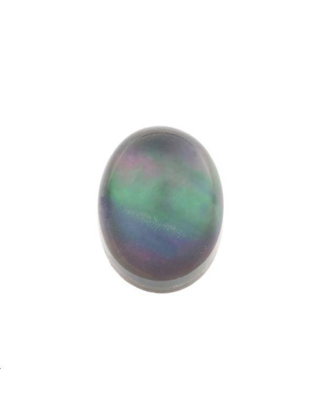 Nacre verte cabochon doublet 12x14mm  Les cabochons en pierre fine- 1