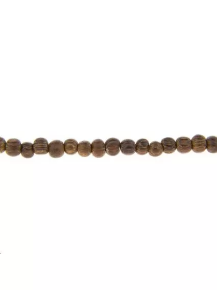 Bois robles rond 4-5mm  Les rangs de perle en bois- 1
