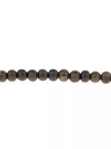 Bois ébène rond 4-5mm  Les rangs de perle en bois- 1