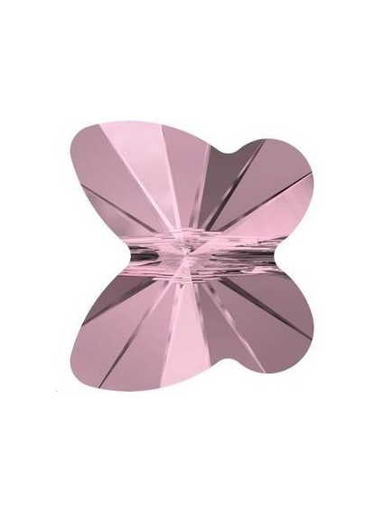 Papillon 8mm Crystal antique pink  Papillons 8mm- 1 2