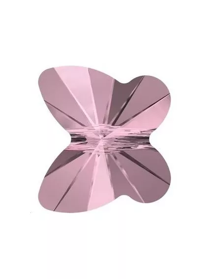 Papillon 8mm Crystal antique pink  Papillons 8mm- 1 2