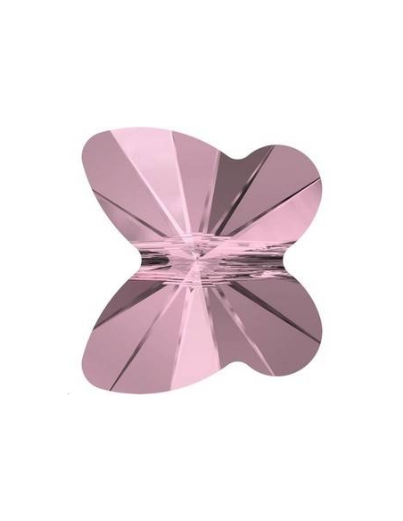 Papillon 8mm Crystal antique pink  Papillons 8mm- 2