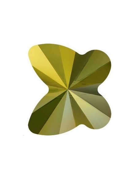 papillon 8mm Cr iridescent green  Papillons 8mm- 2 papillon 8mm Cr iridescent green  Papillons 8mm- 2