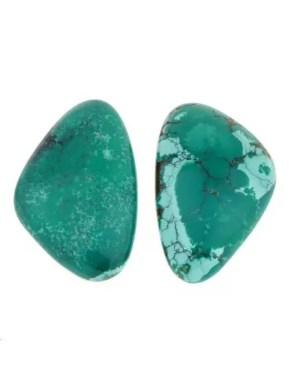 Turquoise cabochon formes diverses  Les cabochons en pierre fine- 1