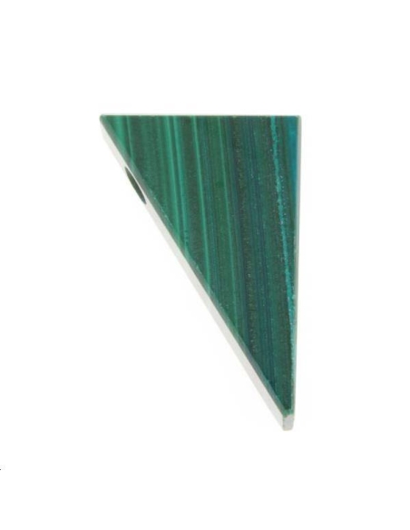 Malachite pendentif triangle 28x15mm  Les pendentifs en pierre Fine- 1