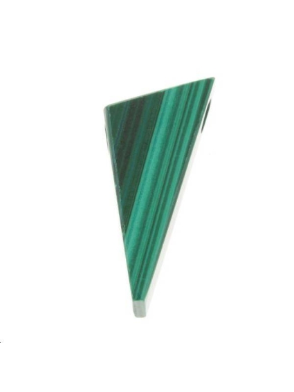 Malachite pendentif triangle 23x12mm  Les pendentifs en pierre Fine- 1