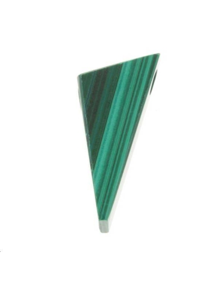 Malachite pendentif triangle 23x12mm  Les pendentifs en pierre Fine- 1