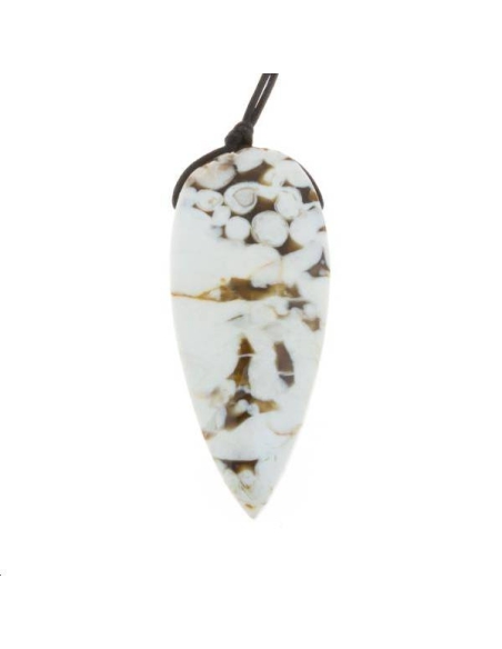 Fossile peanut pendentif 60x26mm  Les pendentifs en pierre Fine- 1 Fossile peanut pendentif 60x26mm  Les pendentifs en pierre Fine- 1