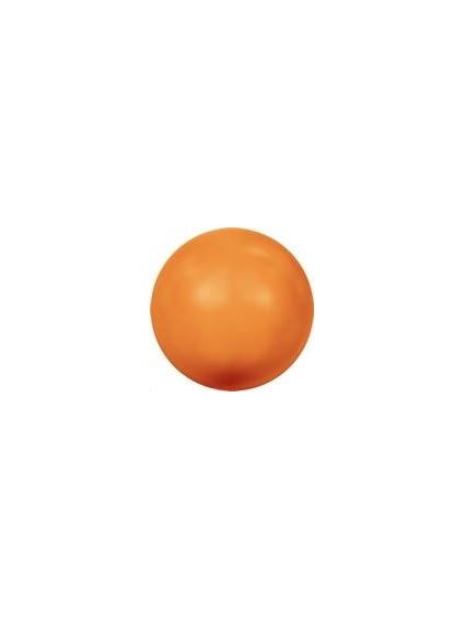 Nacre ronde 4mm neon orange  Nacrées ronde 4mm- 1