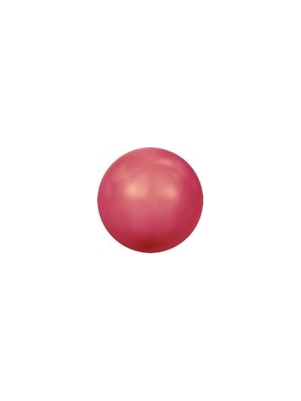 Nacre ronde 4mm neon red  Nacrées ronde 4mm- 1