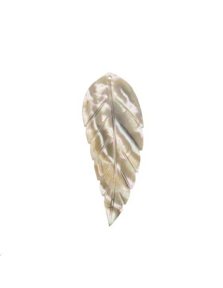 Nacre pendentif feuille 20x53mm  Les pendentifs en nacre- 1