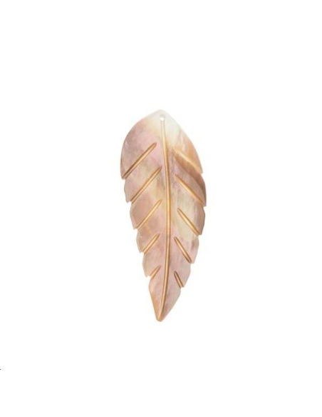 Nacre pendentif feuille 20x53mm  Les pendentifs en nacre- 1