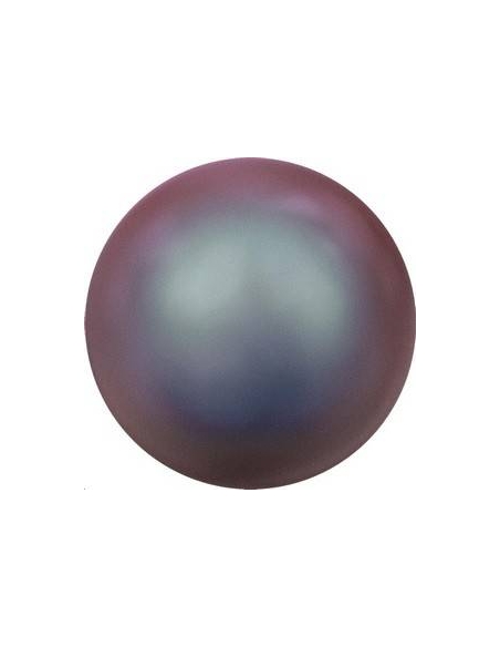Nacre ronde 5mm iridescent red  Nacrées ronde 5mm- 2