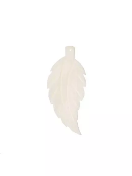 Nacre pendentif feuille 25x65mm  Les pendentifs en nacre- 1