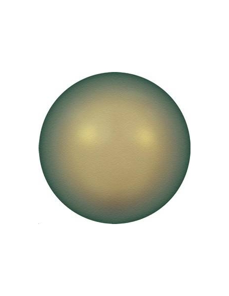 Nacre ronde 6mm iridescent green  Nacrées ronde 6mm- 2