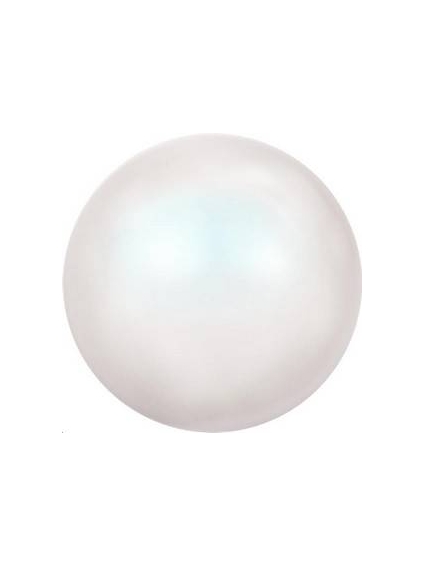 Nacre ronde 6mm pearlescent white  Nacrées ronde 6mm- 1 2