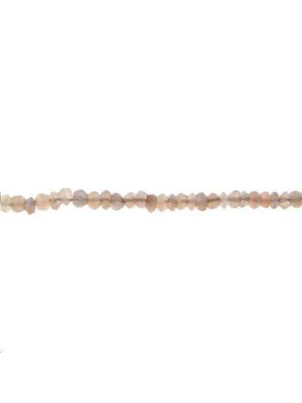 Pierre de lune rondelle facettes 2,5mm  Facettes moins de 8mm - 1