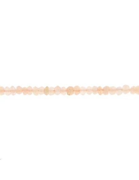 Pierre de lune rondelle facettes 2,5mm  Facettes moins de 8mm - 1