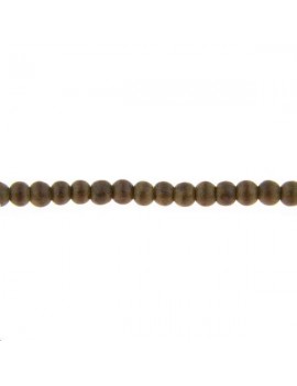 Collier de prière bouddhiste 4,5mm Les rangs de perle en bois- 1