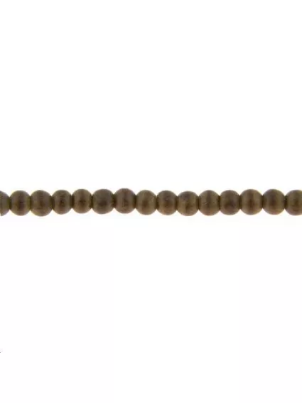 Collier de prière bouddhiste 4,5mm  Les rangs de perle en bois- 1