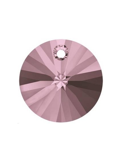 Pendentif 8mm cr antique pink   Pendentifs Xilion rond 8mm- 1 2