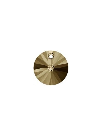 Pendentif  8mm cr golden shadow  Pendentifs Xilion rond 8mm- 1
