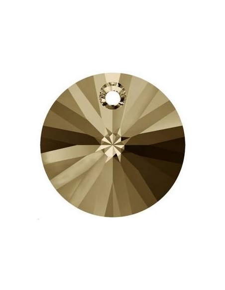 Pendentif  8mm cr golden shadow  Pendentifs Xilion rond 8mm- 2