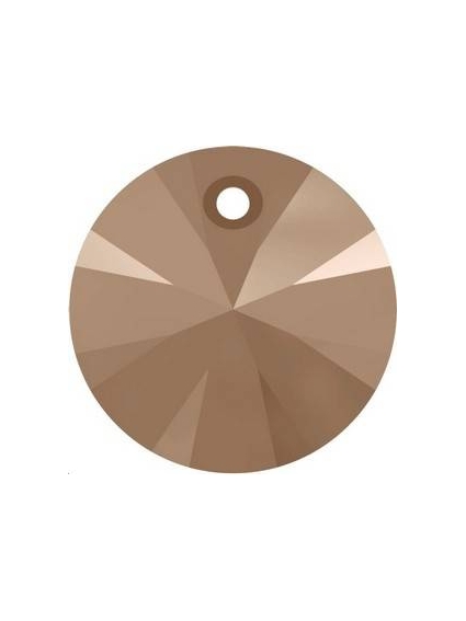 Pendentif  8mm Crystal rose gold 2x  Pendentifs Xilion rond 8mm- 1 2