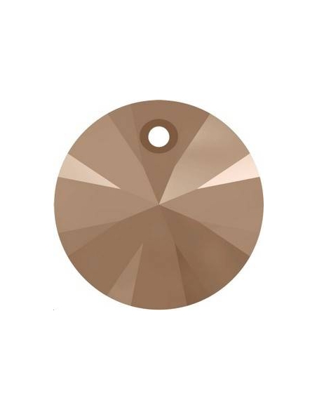 Pendentif  8mm Crystal rose gold 2x  Pendentifs Xilion rond 8mm- 2