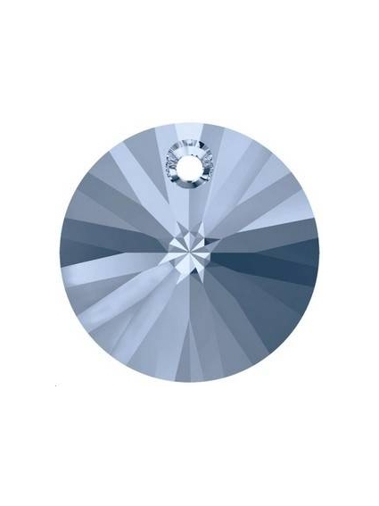 Pendentif 8mm  Denim blue  Pendentifs Xilion rond 8mm- 1 2