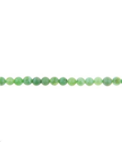 Chrysoprase rond 3-4mm  Perles rondes 4-5mm - 1