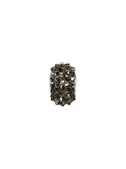 Pavé Bead 15x9mm cr met.light gold  (80401)- 1