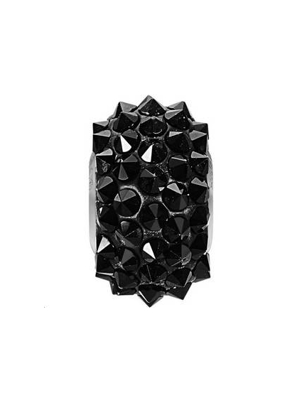 Pavé Bead 15x9mm jet  (80401)- 1 2
