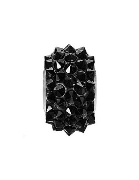 Pavé Bead 15x9mm jet  (80401)- 2