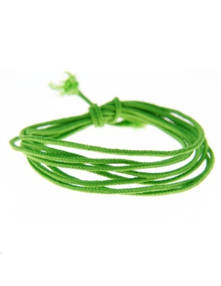 Fashion cord  0,8mm vert fluo  Fashion cord 0,8mm- 1