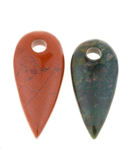 Pierres diverses pendentif 45x20mm  Les pendentifs en pierre Fine- 1
