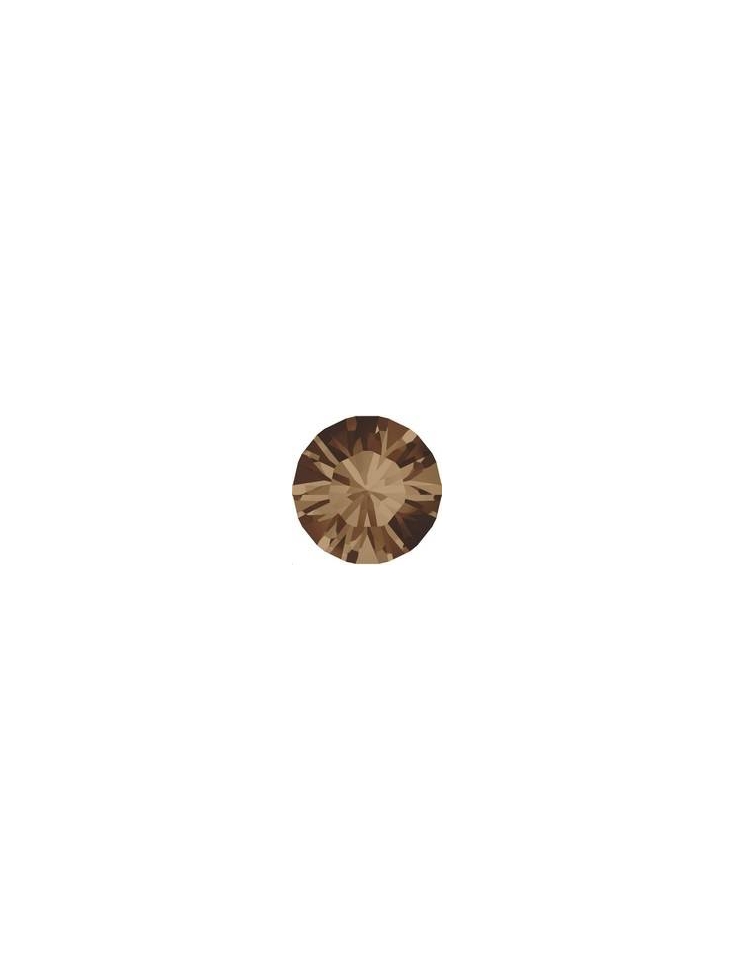 Strass SS39 8mm L. smoked topaz f  Strass à culot  Xilion chaton 8mm (1028) - 1