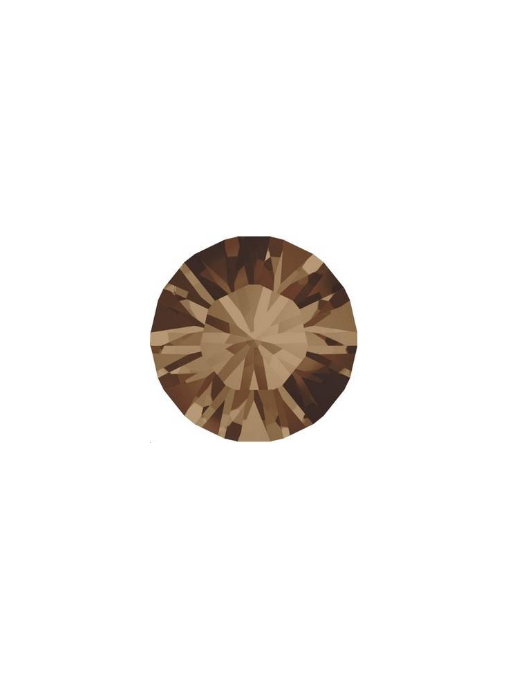 Strass SS39 8mm L. smoked topaz f  Strass à culot  Xilion chaton 8mm (1028) - 2